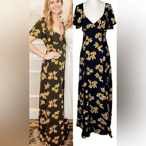 ModCloth Floral Maxi Dress